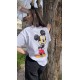 Pervin Çelik Kadın Orijinal Marka Beyaz Mickey Mouse Tişört